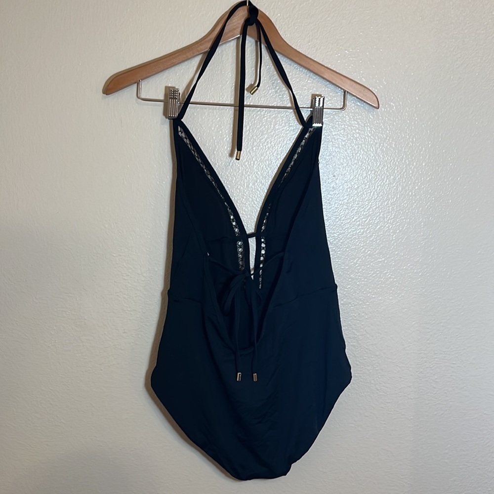 Laundry by Shelli Segal Black One Piece Swimsuit